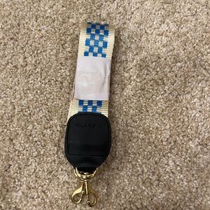 Clare V. nylon checkered crossbody strap NWT
